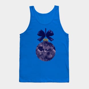 Blue Christmas Holiday Ornament Tank Top